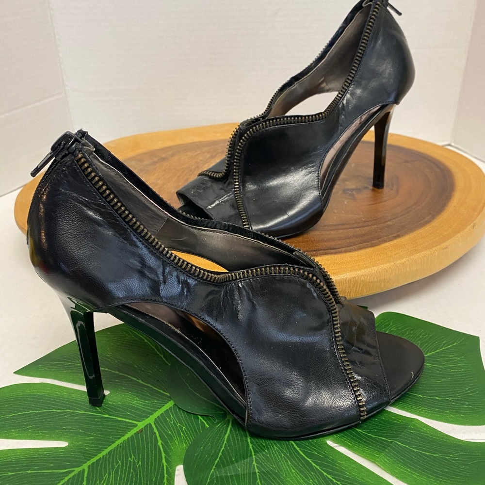 Carlos Santana Passion Zippered Peep Toe Heels